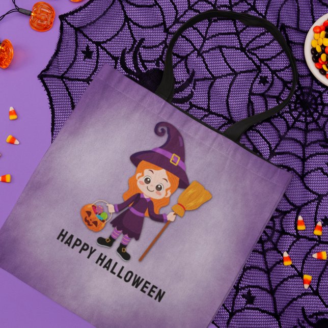 Bolso De Tela Partido Halloween para la Bruja Infantil (Subido por el creador)