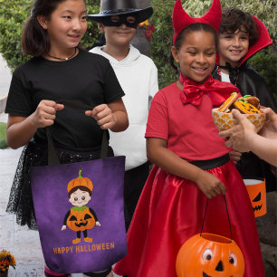Bolso De Tela Partido Halloween para la Calabaza Infantil