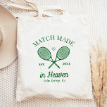Bolso De Tela Partido Hecho En El Heaven Tennis Club Bachelorett<br><div class="desc">Fiesta de la playa con temática de tenis. ¡Parte de toda una colección!</div>