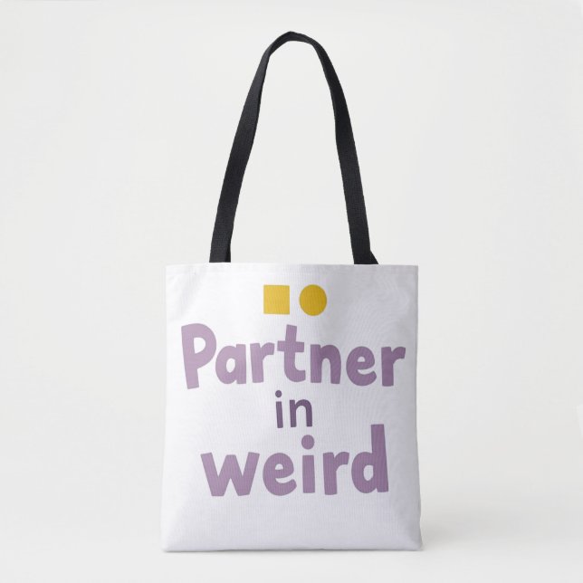 Bolso De Tela Partner in Weird (Anverso)