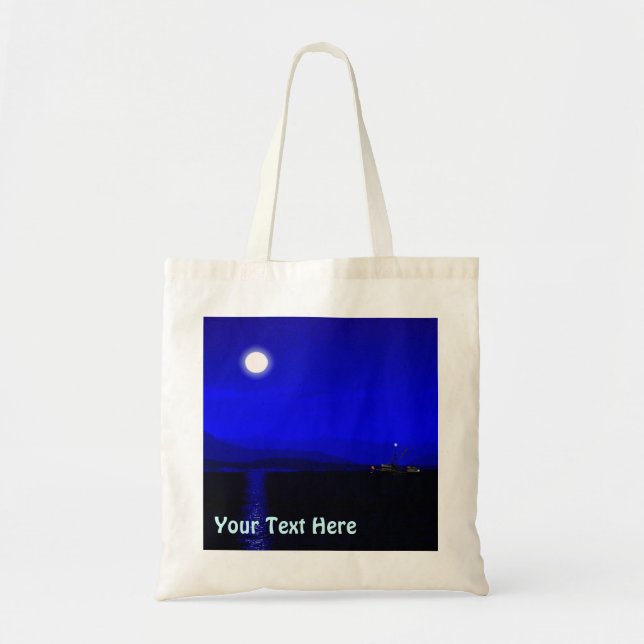 Bolso De Tela Pasaje con luz de la luna (Frente)