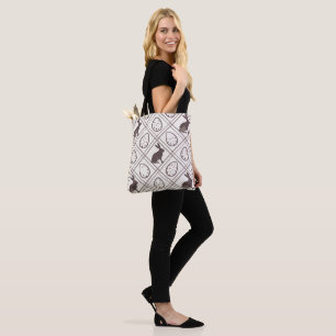 Bolso De Tela Pascua de cuadros marrones
