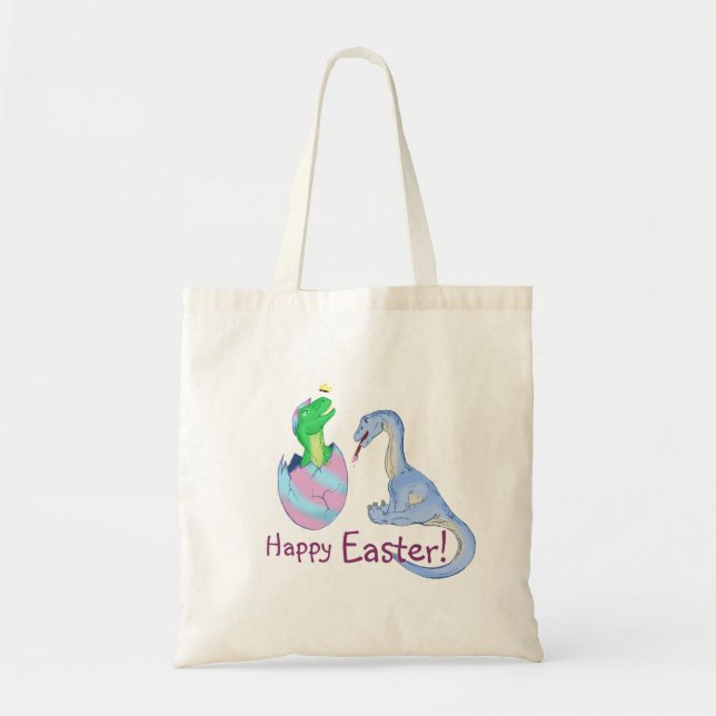 Bolso De Tela Pascua Dinos (Frente)