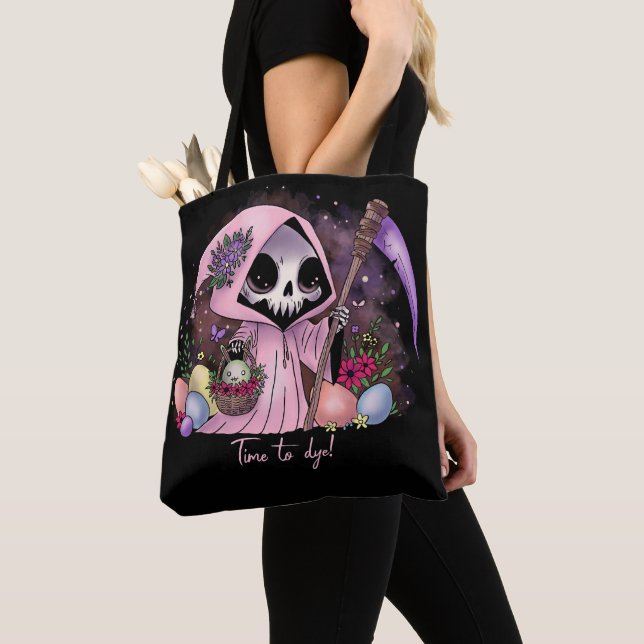 Bolso De Tela Pascua Grim Reaper (Detalle)