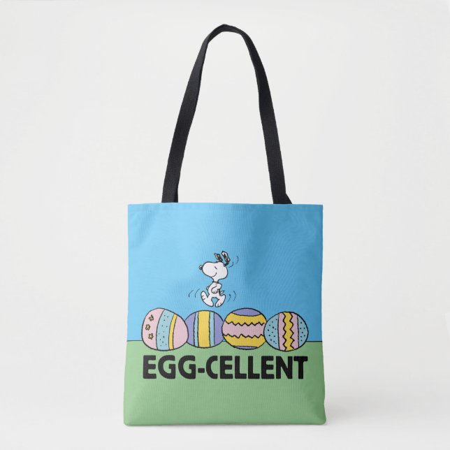 Bolso De Tela Pascua Snoopy (Anverso)