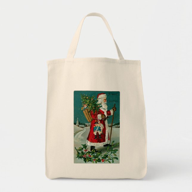 Bolso De Tela Paseando por Santa (Frente)