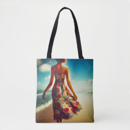 Bolso De Tela Pasee Por La Playa