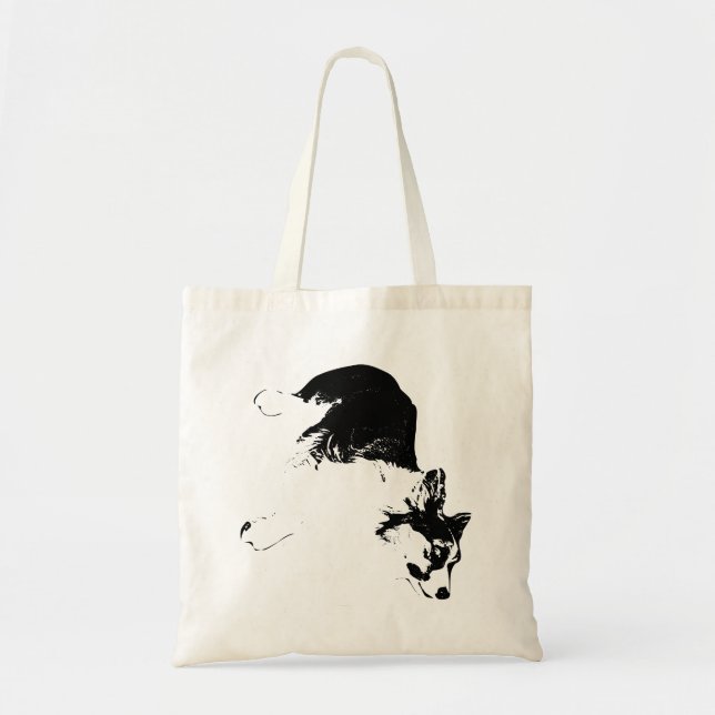 Bolso De Tela Paseo de otoño con ojos fieles (Frente)
