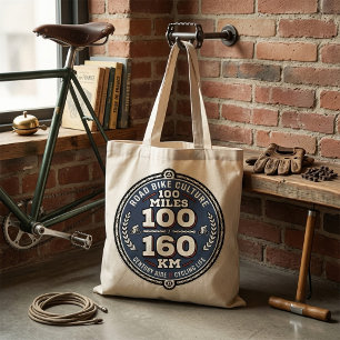 Bolso De Tela Paseo en bicicleta del siglo 100 millas 160 km