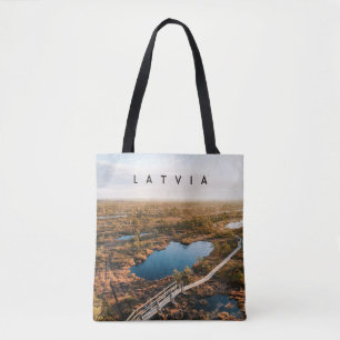 Bolso De Tela Paseo por la naturaleza de Letonia, recuerdo de vi
