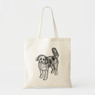 Bolso De Tela Pasos alegres punteados