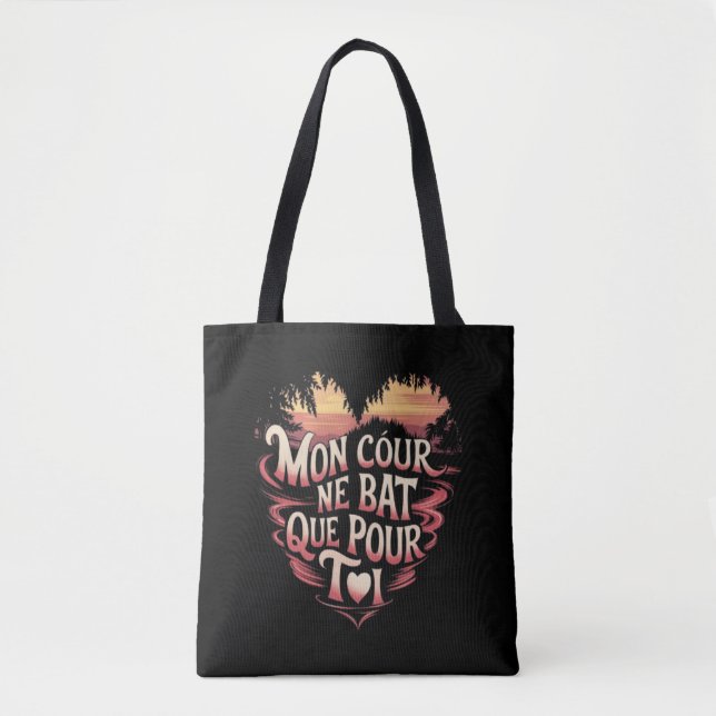 Bolso De Tela Passion des Coeurs (Anverso)