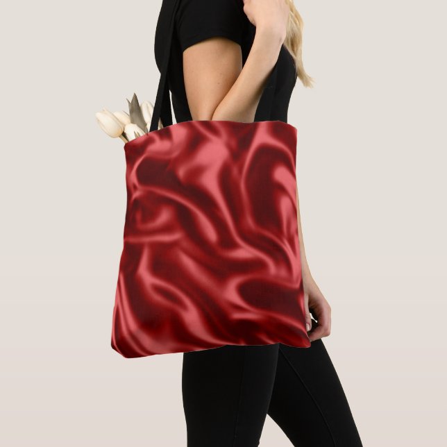 Bolso De Tela Passion Red Romantic Faux Satin (Detalle)