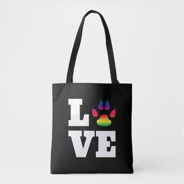 Bolso De Tela Pasta arcoiris (Anverso)