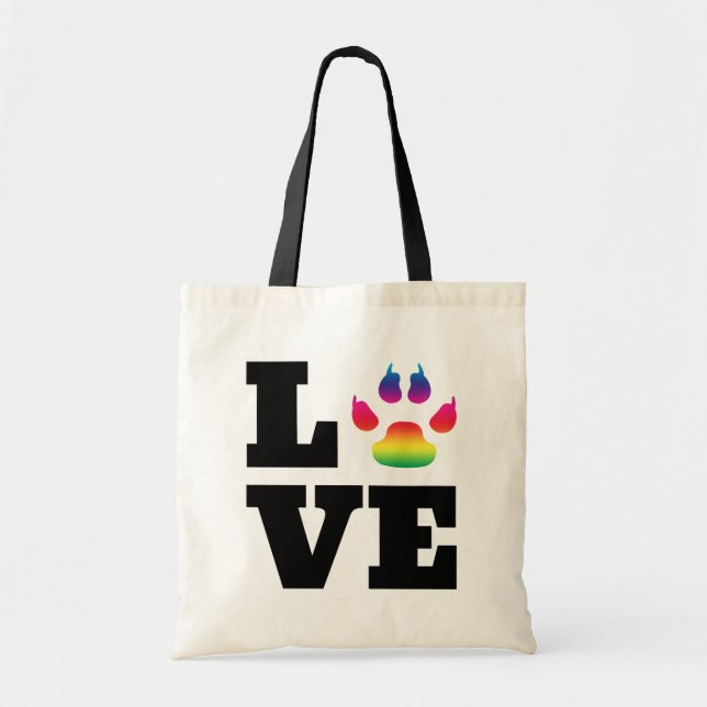 Bolso De Tela Pasta arcoiris (Frente)