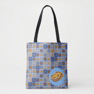 Bolso De Tela Pasteis de Nata Tiles