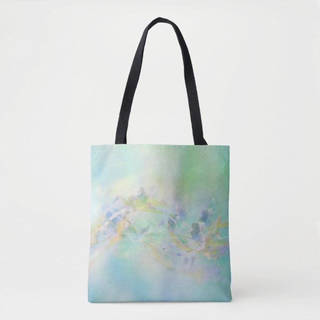 Bolso De Tela Pastel Abstract Floral (Anverso)