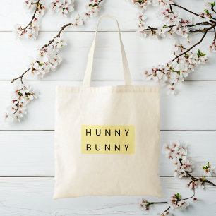 Bolso De Tela Pastel amarillo "Hunny Bunny" Pascua