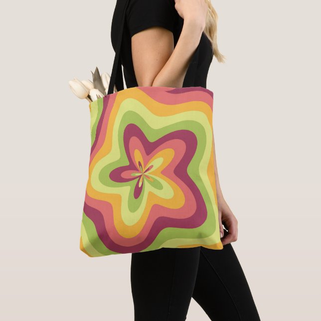Bolso De Tela Pastel Bloom Swirl (Detalle)