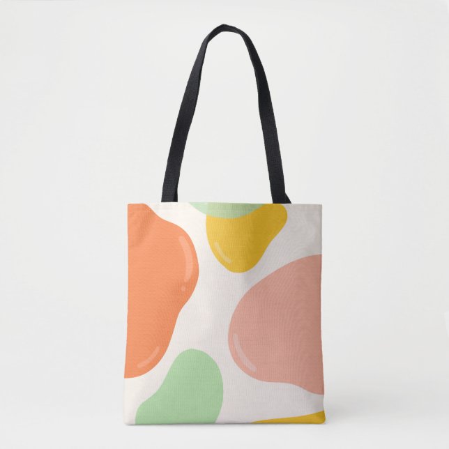 Bolso De Tela Pastel Bubbles (Anverso)