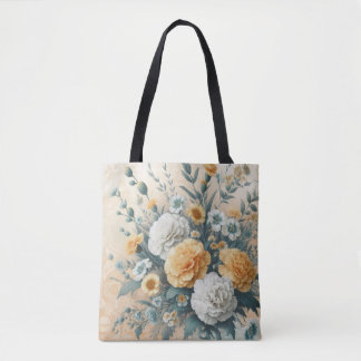 Bolso De Tela Pastel Carnations