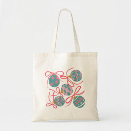 Bolso De Tela Pastel Christmas Ornaments Tote Bag