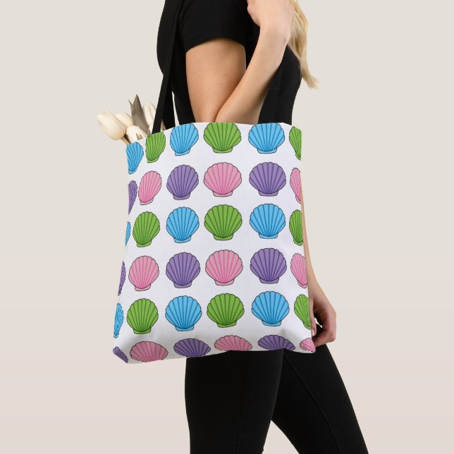 Bolso De Tela Pastel Colorful Seashell Pack (Detalle)