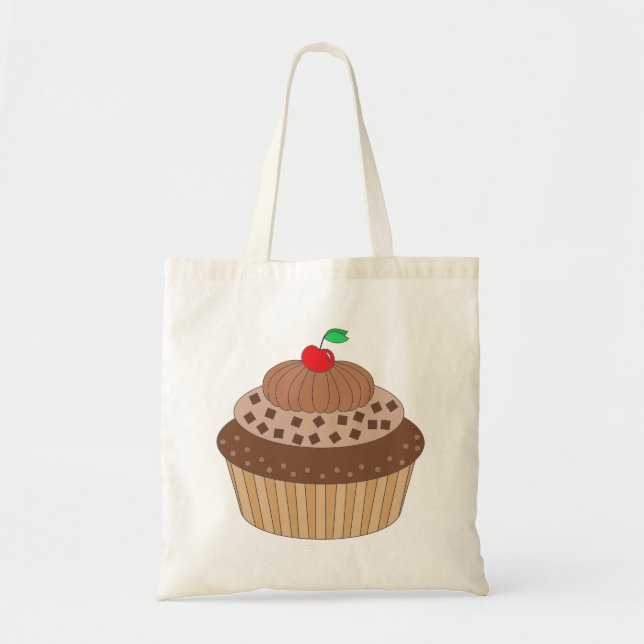 Bolso De Tela Pastel de chocolate (Frente)