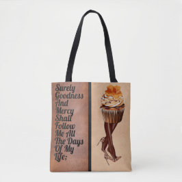 Bolso De Tela Pastel de chocolate Lady-Psalm 23:6d