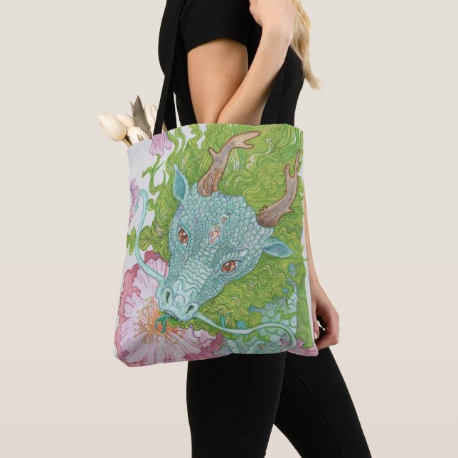 Bolso De Tela Pastel de dragón de néctar (Detalle)
