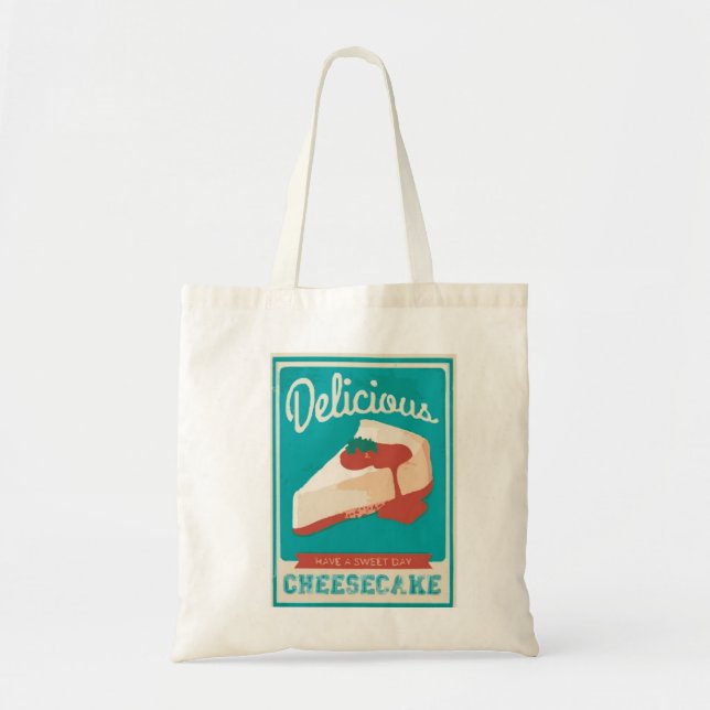Bolso De Tela Pastel de queso delicioso (Frente)