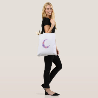 Bolso De Tela Pastel Floral Moon Tote - Kawaii Witch