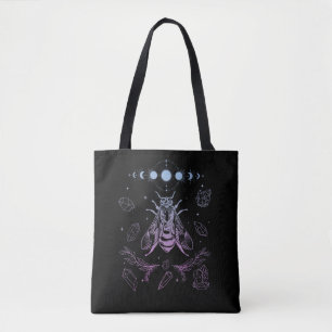 Bolso De Tela Pastel Gótico Moon Insect Gothic Wicca Crescent B