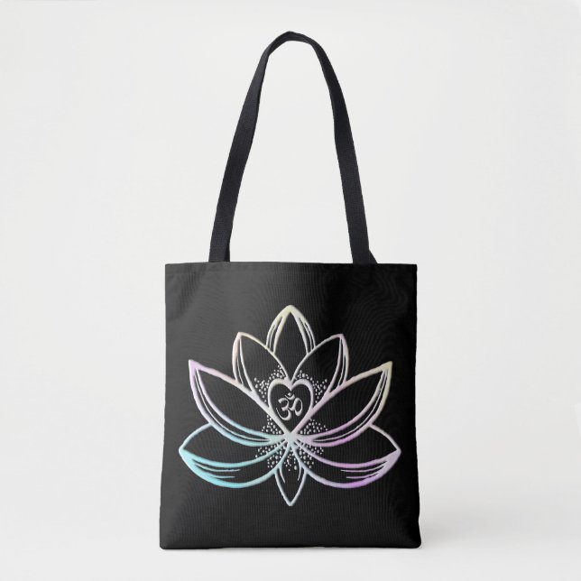 Bolso De Tela Pastel Loto  (Anverso)