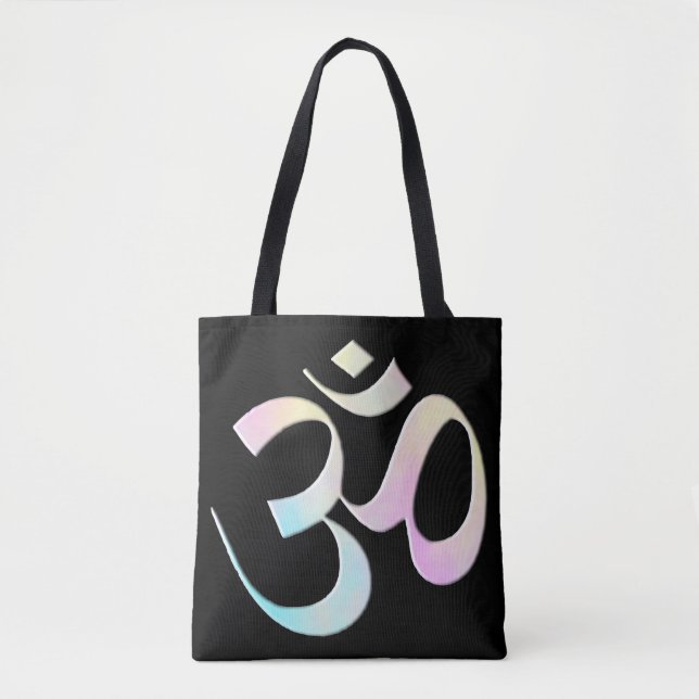 Bolso De Tela Pastel Om  (Anverso)