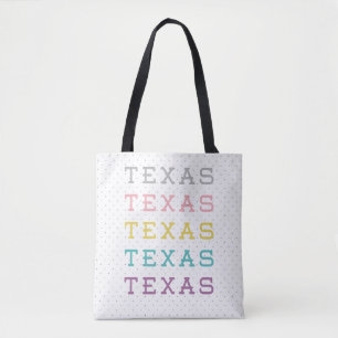 Bolso De Tela Pastel Texas, Texas, Texas
