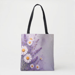 Bolso De Tela Pastel Tote Floral para uso diario