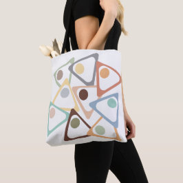Bolso De Tela Pastel Triangles