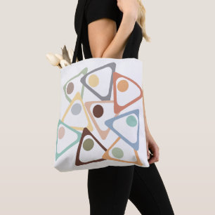 Bolso De Tela Pastel Triangles