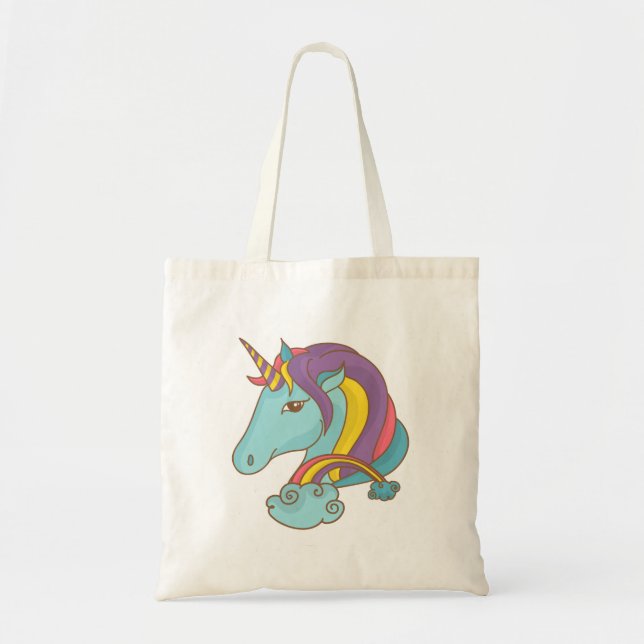 Bolso De Tela Pastel Unicorn (Frente)