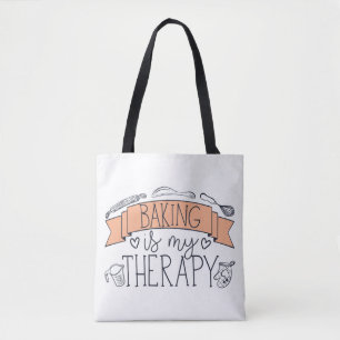 Bolso De Tela Pastelería Chef Baker Baking Es Mi Terapia