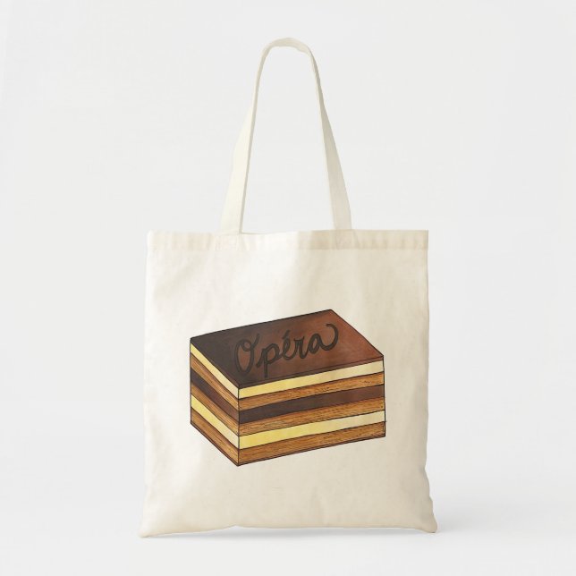 Bolso De Tela Pastelería francesa Opéra Cake Dessere (Frente)