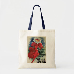 Bolso De Tela Pastillas para la tos Geraudel Vintage Art Nouveau