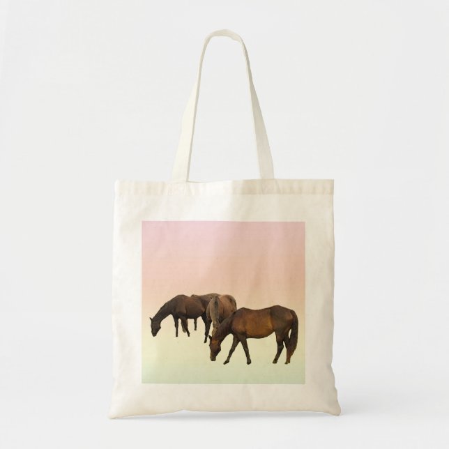 Bolso De Tela Pasto de caballos (Frente)