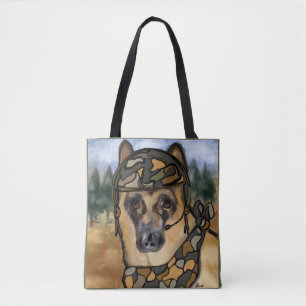 BOLSO DE TELA PASTOR ALEMÁN