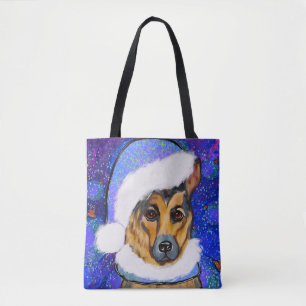 Bolso De Tela Pastor Alemán       