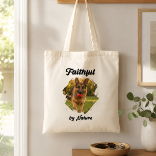 Bolso De Tela Pastor Alemán GSD Foto Fiel por Naturaleza