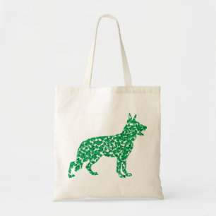 Bolso De Tela Pastor alemán hecho de Shamrock