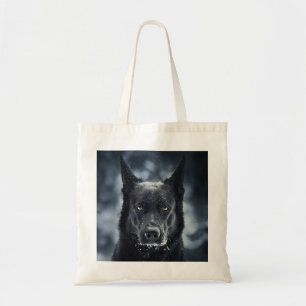 Bolso De Tela Pastor alemán negro
