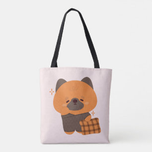 Bolso De Tela Pastor Alemán Sleepy Cute Sleepy
